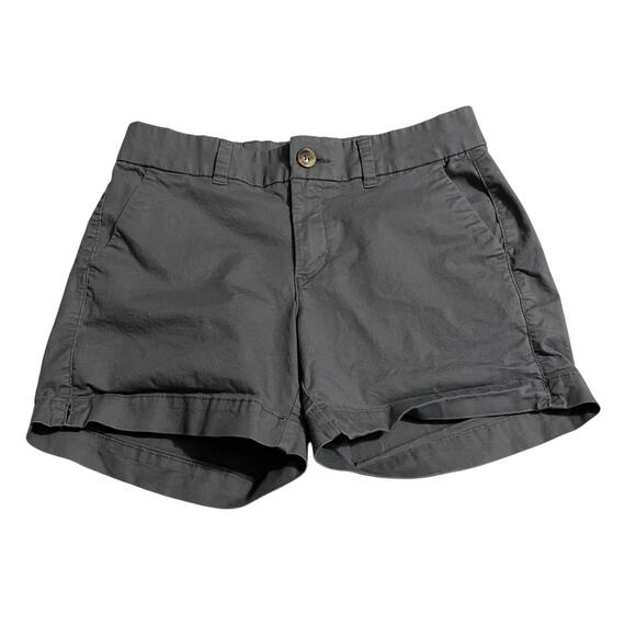 Old Navy Womens Shorts Size 2 Everyday Short Mid Rise Stretch Gray Zip Fly Chino - Picture 1 of 10